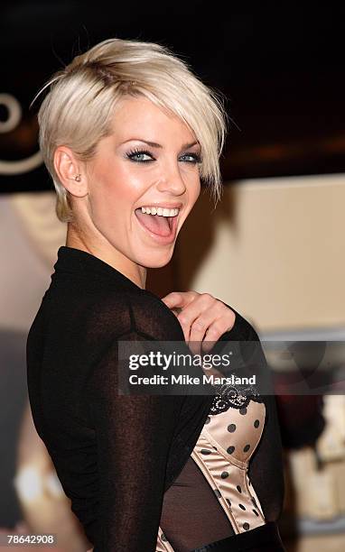 Sarah Harding Intimo Makeup Stands Photos and Premium High Res Pictures - Getty Images