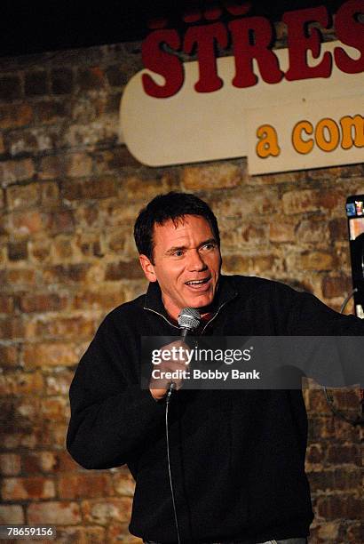 Vinnie Brand performs at Stress Factory Comedy Club December 26, 2007 in New Brunswick, New Jersey.