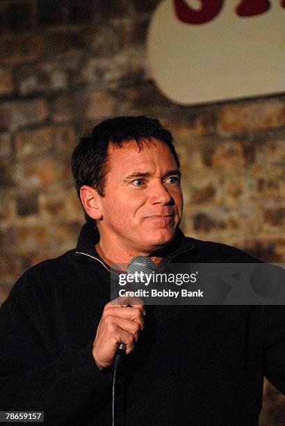 Vinnie Brand performs at Stress Factory Comedy Club December 26, 2007 in New Brunswick, New Jersey.