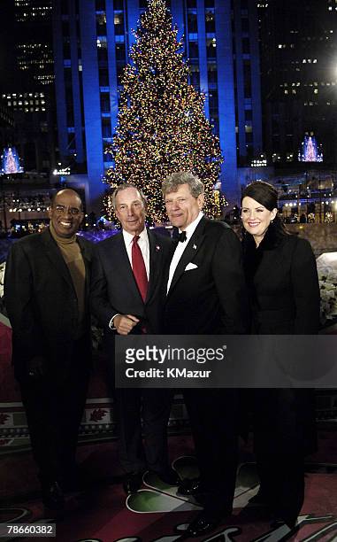 Al Roker, NYC Mayor Michael Bloomberg,Megan Mullally and Jerry L. Speyer