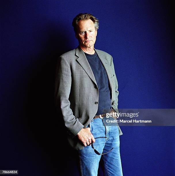 Actor and playwright Sam Shepherd poses for a portrait shoot for Optimum magazine in Cannes on May 22, 2005.