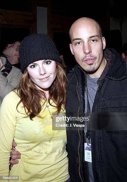 Kathleen Robertson & Austin Chick at the Creative Coalition and ICM After-Hours Party at the Chrysler Lodge.