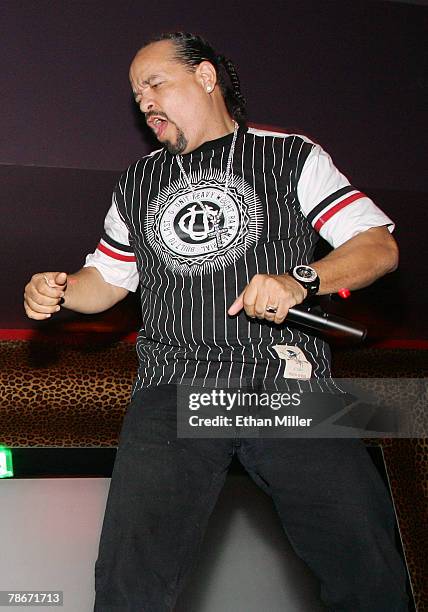 Actor/rapper Ice-T hosts the New Year's weekend kickoff party for Prive Las Vegas inside the Planet Hollywood Resort & Casino early December 29, 2007...