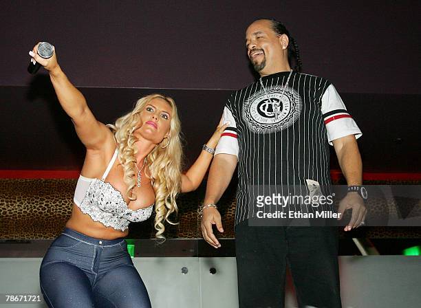 Model Nicole "Coco" Austin and her husband, actor/rapper Ice-T host the New Year's weekend kickoff party for Prive Las Vegas inside the Planet...
