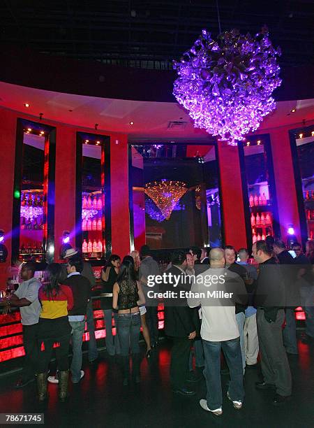 General view of a bar during the New Year's weekend kickoff party for Prive Las Vegas inside the Planet Hollywood Resort & Casino December 28, 2007...