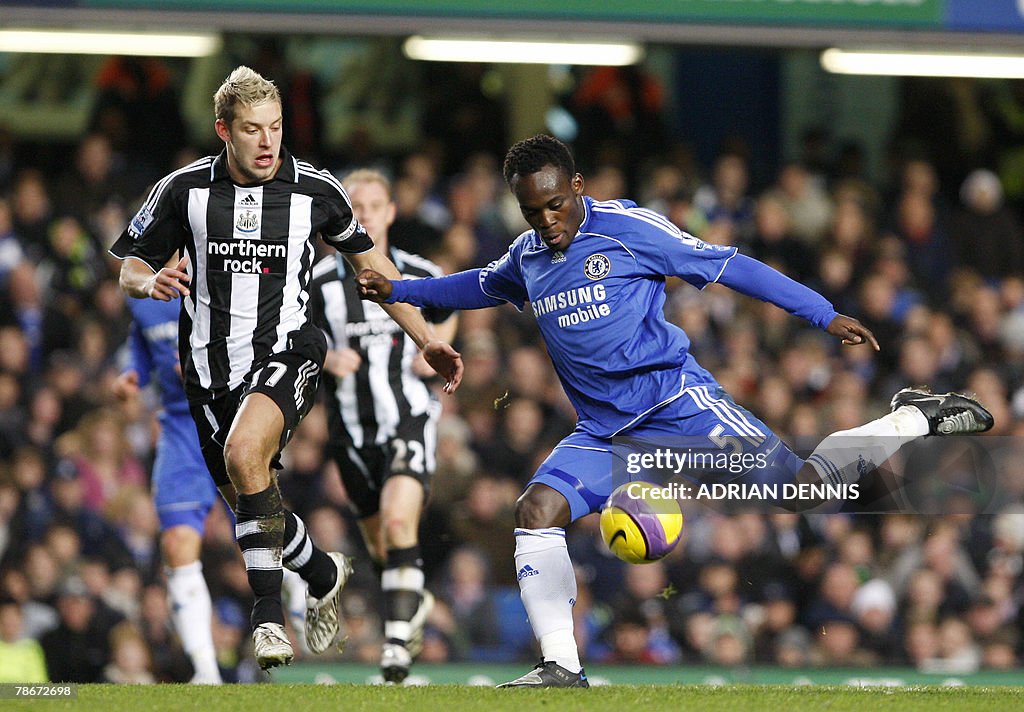 Chelsea's Ghanian player Michael Essien