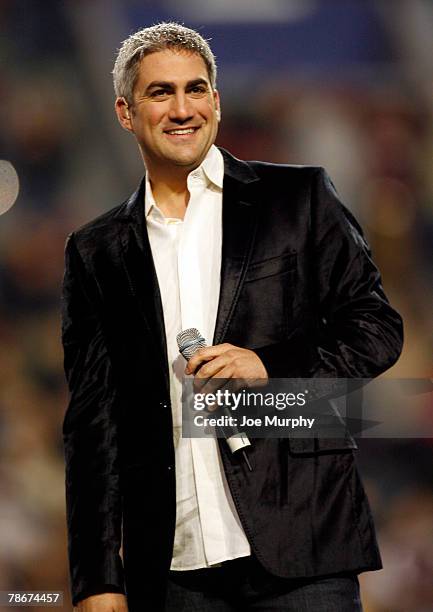 American Idol winner, singer Taylor Hicks, performs at halftime in a game between the UCF Knights and the Mississippi State Bulldogs during the 49th...
