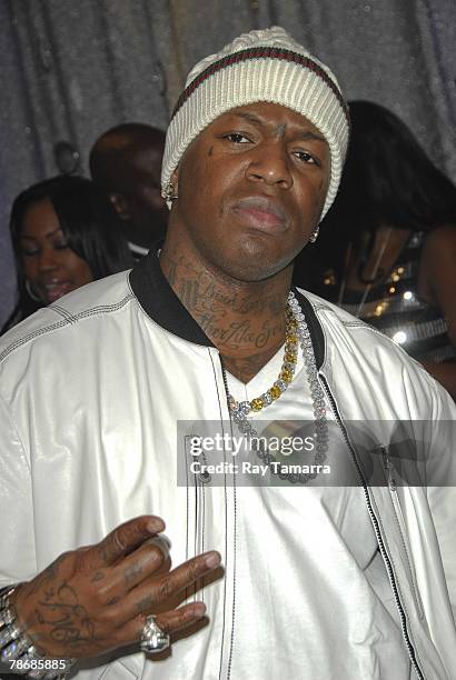 Recording artist Baby "Birdman" Williams attends the "106 & Party" taping at the CBS Studios December 31, 2007 in New York City, New York.