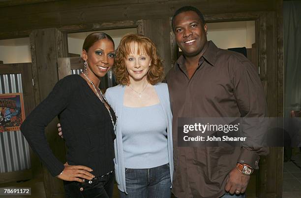 Reba McEntire and Rodney Peete