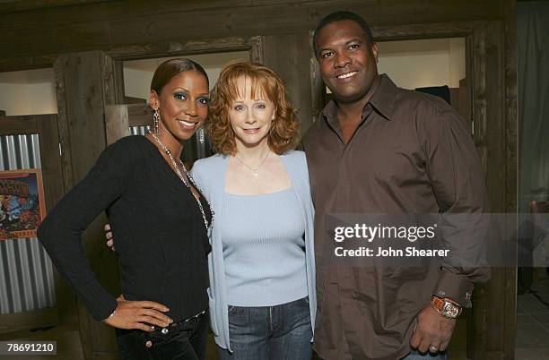 Reba McEntire and Rodney Peete