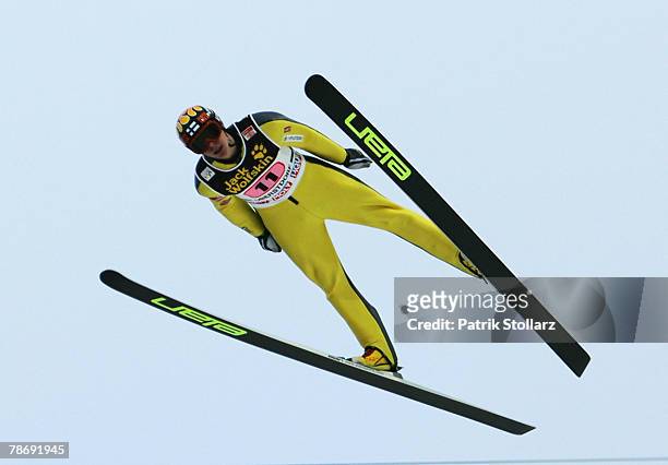 Arttu Lappi of Finnland during the first round of the FIS Ski Jumping World Cup event at the 56th Four Hills Ski Jumping Tournament on December 30,...