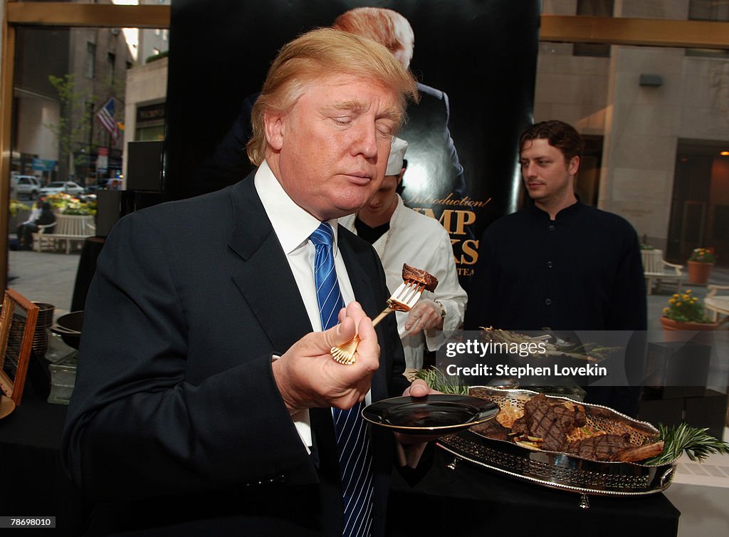 Launch of Trump Steaks at The Sharper Image