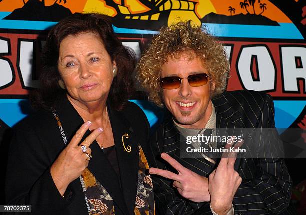 Jonny Fairplay and grandmother Jean Cook