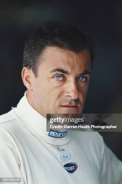 Jean Alesi of France, driver of the Gauloises Prost Peugeot Prost AP03 Peugeot V10 during the Formula One Austrian Grand Prix on 16 July 2000 at the...