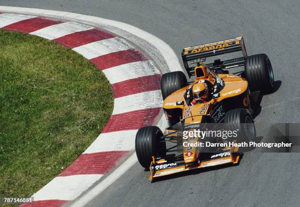 Jos Verstappen of the Netherlands drives the Arrows F1 Team Arrows A21 Supertec V10 during the Formula One Canadian Grand Prix on 18 June 2000 at the...