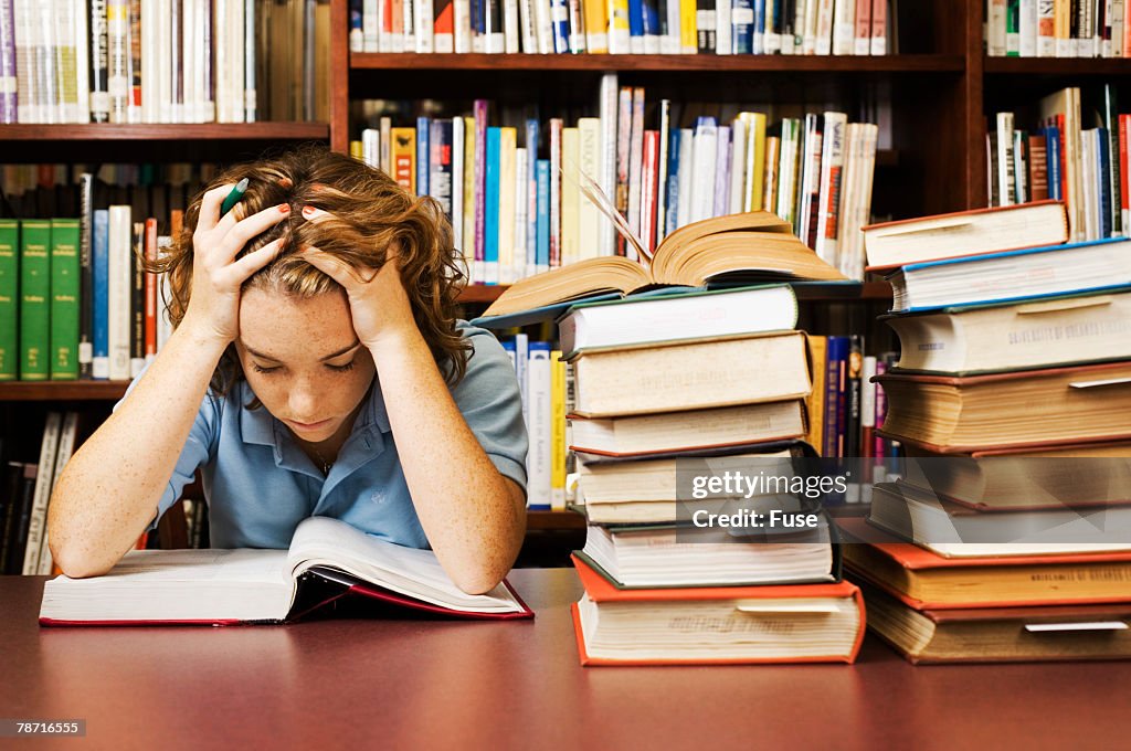 Student Finding Learning Hard Teenage Student Studying Hard High-Res Stock Photo - Getty Images