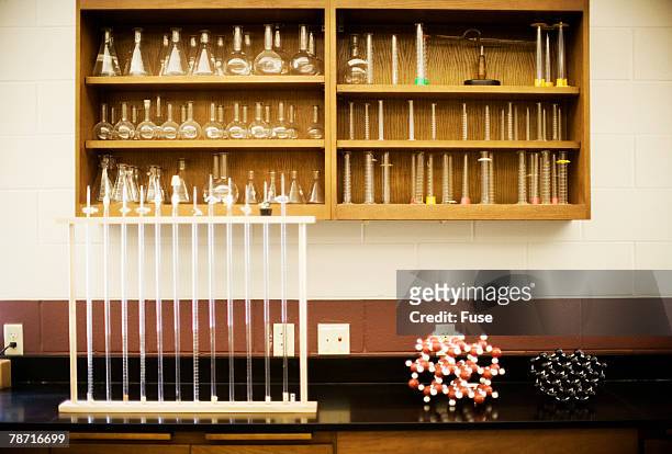 lab equipment in chemistry classroom - geology class stock pictures, royalty-free photos & images