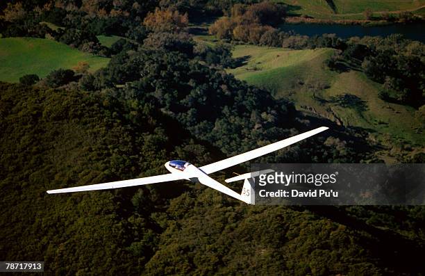 airborne sailplane - david puu stock-fotos und bilder