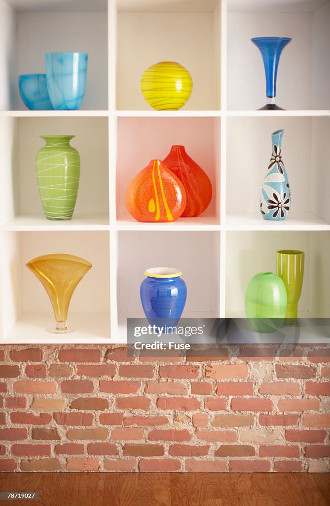 Vases on Display