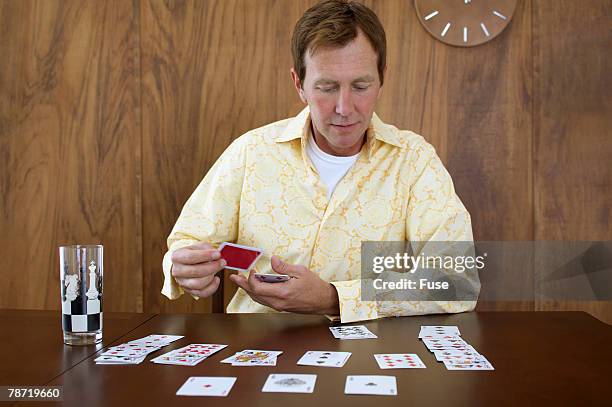 132 Adult Playing Solitaire Game Stock Photos, High-Res Pictures, and ...