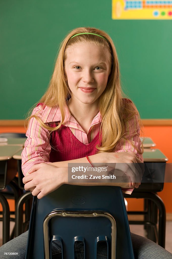 Young Girl in Classroom