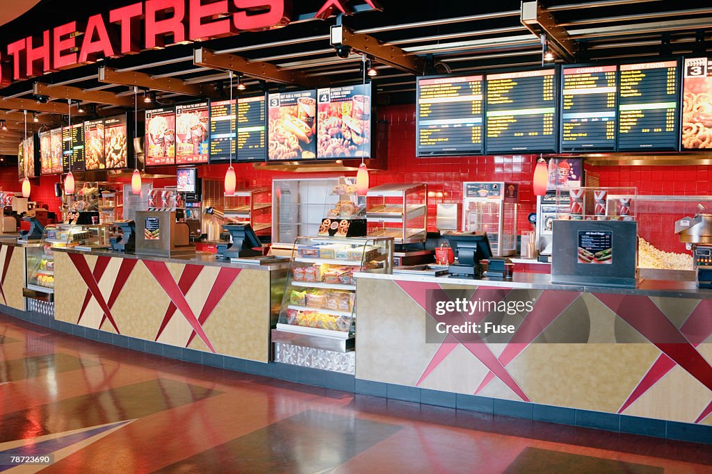 Concession Counter at Movie Theater