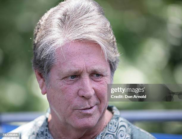 Brian Wilson poses for the media during a photo call for the 2008 Sydney Festival at The Archibald Fountain, Hyde Park January 3, 2008 in Sydney,...