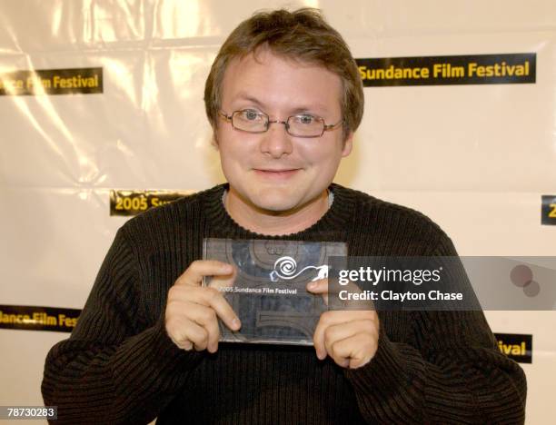 Rian Johnson, winner of the American Cinema Dramatic Special Jury Prize for Originality of Vision for "Brick"