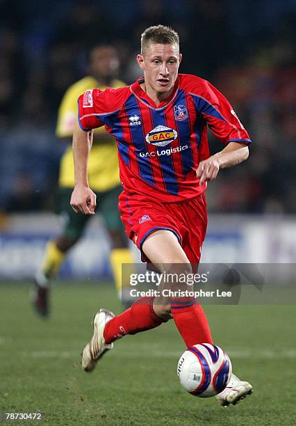 David Martin of Crystal Palace in action during the Coca-Cola Championship match between Crystal Palace and Plymouth Argyle at Selhurst Park on...