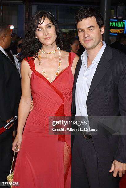 Carrie Anne Moss and husband Steven Roy