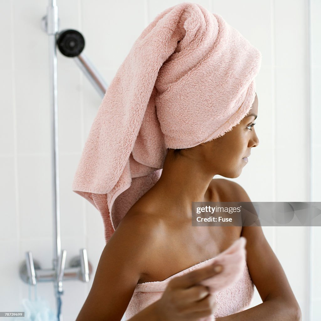 Woman in Bathroom