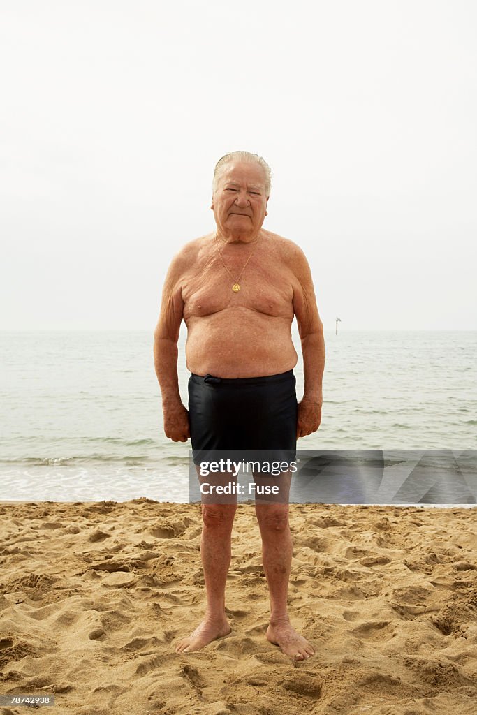 Senior Man at the Beach