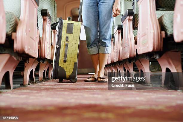 ready for the trip - passenger train stockfoto's en -beelden