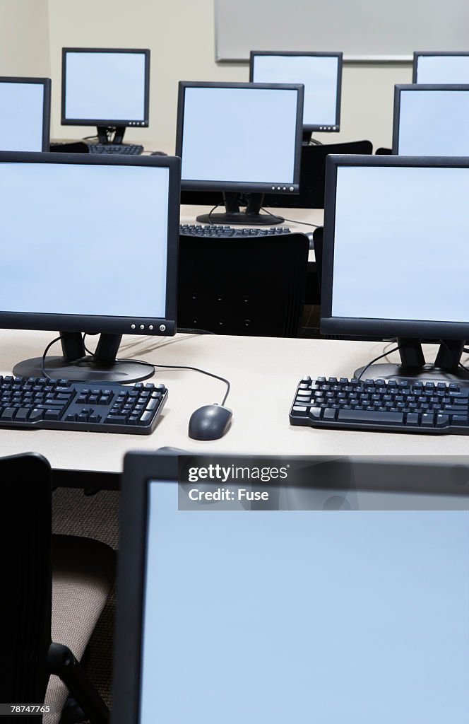 Empty Computer Lab