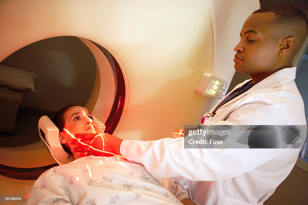 Radiologist With a Patient