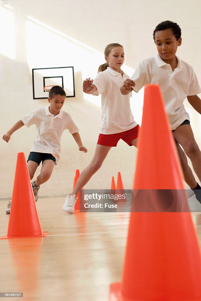 School Children in Physical Education Class