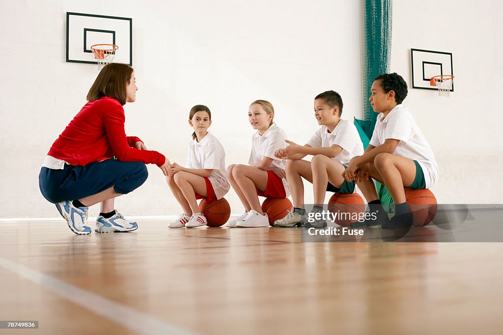 School Children in Physical Education Class