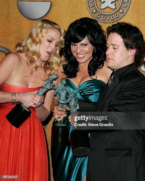 Katherine Heigl, Sara Ramirez and T.R. Knight of "Grey?s Anatomy", winners Outstanding Performance by an Ensemble in a Drama Series 12867_SG_0484.jpg