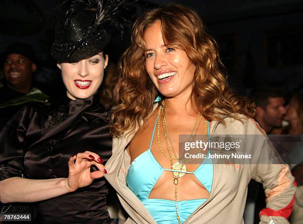 Dita Von Teese and Jade Jagger