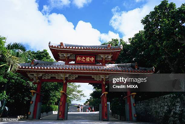 shuri castle park, okinawa prefecture, japan - shuri castle stock pictures, royalty-free photos & images