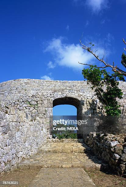 nakagusuku castle ruins in okinawa prefecture, japan - 廃墟　日本 ストックフォトと画像