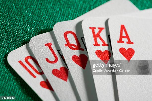 playing cards - jack of hearts stock-fotos und bilder