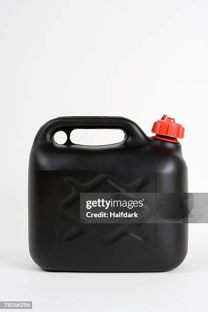 a plastic gas can - gas can stock pictures, royalty-free photos & images
