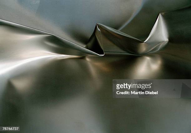extreme close-up of twisted aluminum - crushed tin stock pictures, royalty-free photos & images