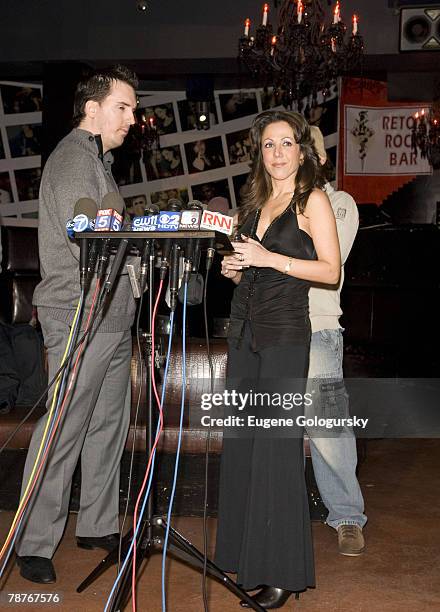 Retox Club Owner John Englebert Jr. And Amy Fisher Discuss The Sex Tape "Amy Fisher: Caught on Tape" in New York City on January 4, 2007