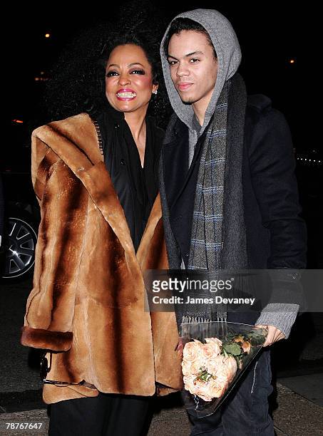 Diana Ross and Evan Ross