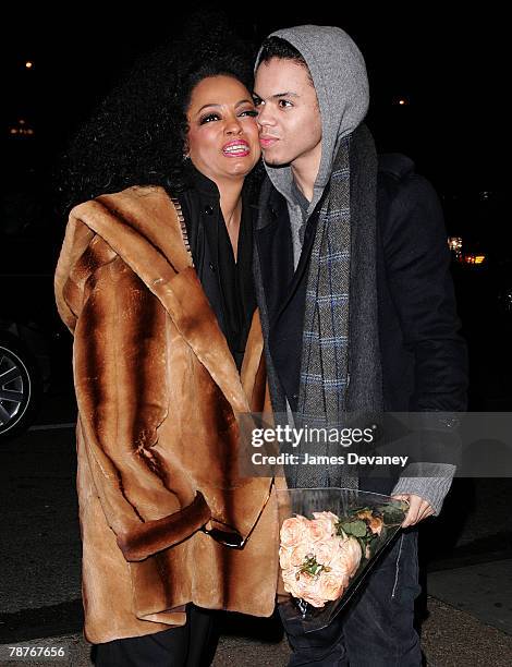 Diana Ross and Evan Ross