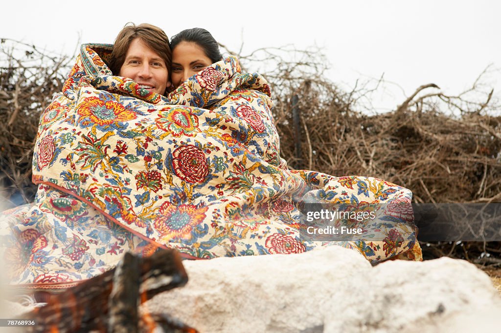 Couple Under a Blanket
