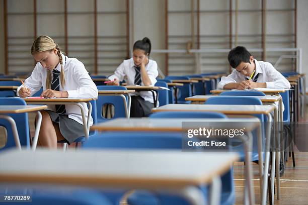 high school students sitting exam - ssc exam stock pictures, royalty-free photos & images