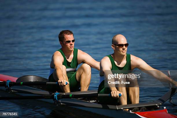 mens double scull team - boat rowing stock pictures, royalty-free photos & images